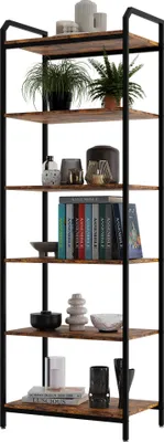 Zdjęcie produktu dla Regał na książki, do salonu, biura, metalowy, biurowy, szafka, BS 6 60 187 x 60 x 30 cm