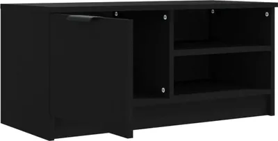 Obrázok produktu pre vidaXL TV skrinka čierna 80x35x36,5 cm odvodený výrobok z dreva