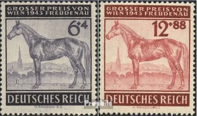 Produktbild von Briefmarken Deutsches Reich 1943 Mi 857-858 (kompl.Ausg.) postfrisch Preis von Wien