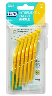 Immagine prodotto di Scovolini interdentali TePe Angolo giallo 0,7 mm ISO 4, 6 pz
