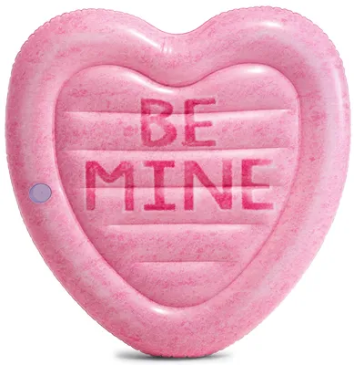 Produktbild von INTEX Luftmatratze Candy Heart Island Herzform 145x142cm Aufblasbar Pool