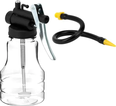 Obrázok produktu pre Priehľadná kanvička na olej s pumpičkou - Sada 2 ks - 250 ml - Rovný a flexibilný výtok