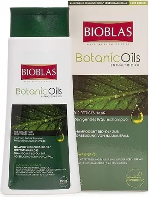 Produktbild von Bioblas Botanic Oils, Lorbeer Shampoo für fettiges Haar,Anti Haarausfall Shampoo