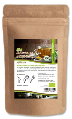 Produktbild von Mynatura  Schwarzer Darjeeling Tee ab 100g - 1000g