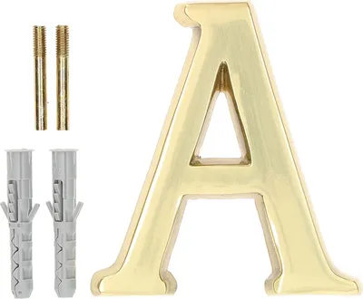 Produktbild von KOTARBAU® Buchstabe A aus Messing 10 cm für Häuser, Siedlungen, Hotels, Wohnungen, Denkmäler Grabsteine 100% Messing