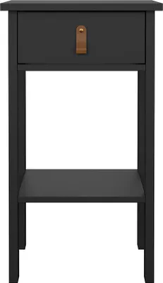 Produktbild von Madrid Nachttisch 1 Schublade, 1 Ablage matt schwarz.