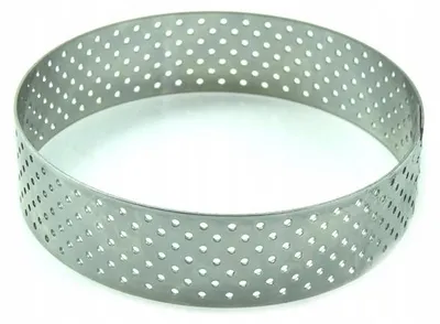 Produktbild von Kuchpol Tortenring perforiert 12cm Edelstahl