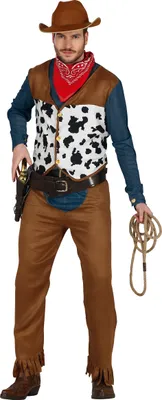Immagine prodotto di Camicia di jeans Cowboy Wild West costume carnevale eroe, taglia: 48 - 50 (M) colore: marrone