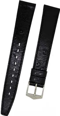 Produktbild von Orig. FORTIS Uhrenarmband LEDER schwarz mit schwarzer Naht 14mm