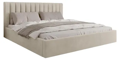 Produktbild von MIRJAN24 Polsterbett Cosmo, Doppelbett mit Bettkasten, Ehebett, Gasdruckfeder, Lattenrost (Farbe: Fresh 01, Größe: 200x200 cm)