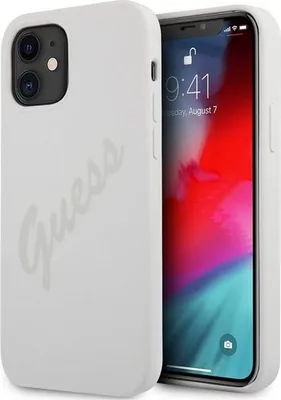 Produktbild von Guess Guhcp12Slsvscr Iphone 12 Mini 5,4 Kremowy/Creme Hardcase Script Vintage
