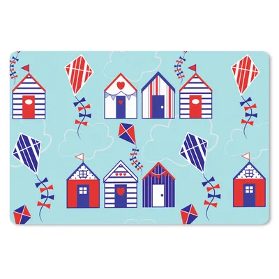 Produktbild von MuchoWow® Schreibtischunterlage Strand - Drachen - Muster 60x40 cm - XXL Mauspad - Großes Mauspad