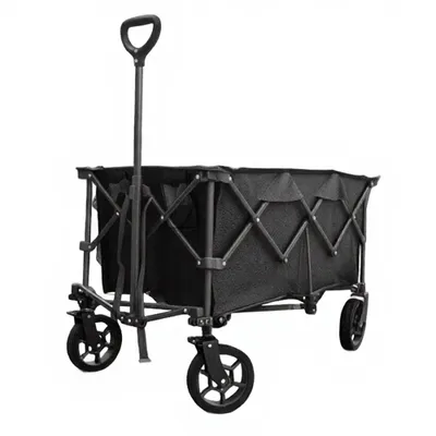 Immagine prodotto di Carrello a mano Ribelli pieghevole, carrello a mano da 180L/240L con freni, 120/150KG caricabile pieghevole con maniglia regolabile, per campeggio, trasporto, shopping
