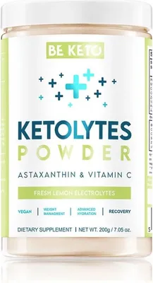Image de BeKeto Électrolytes Ketolyte en poudre - Citron frais 200g