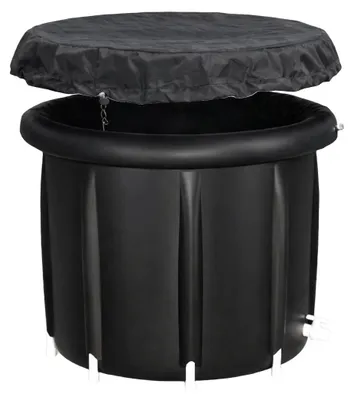Produktbild von Robustes isoliertes Eisbad Tonne für Innen & Außen, 85cm Durchmesser, 73cm Höhe