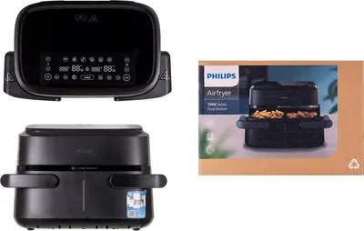 Obrázok produktu pre Séria Philips 1000 , teplovzdušná fritéza, 7 l, Rapid Air, 40 °C, 200 °C, 60 min