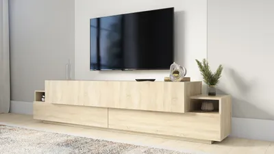 Produktbild von TV-Board VALO mit reichlich Stauraum. Farbe: Sonoma.