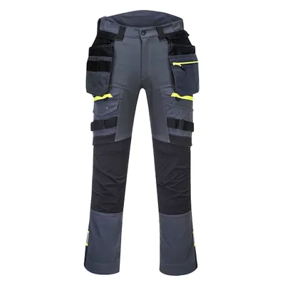 Obrázek produktu pro Portwest DX440 DX4 kalhoty do pasu s odnímatelnými kapsami Metal Grey velikost 28