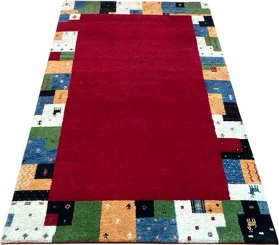 Produktbild von Teppich GABBEH ROYAL | Handgeknüpft | Farbe: rot; Größe: 200x250 cm | strapazierfähig und leicht zu reinigen | Wohnzimmer | Schlafzimmer