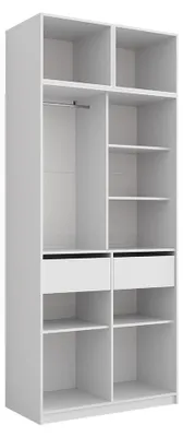 Produktbild von Kleiderschrank Vicco Elmo Weiß 50 x 40 cm 3er Set, Model 61341