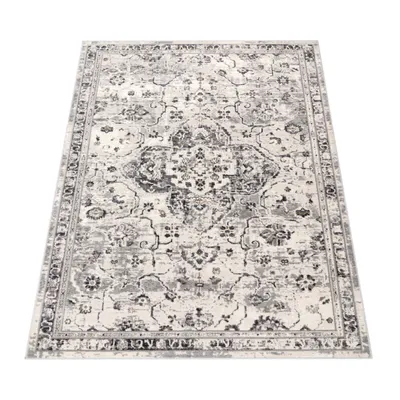 Immagine prodotto di Tappeto soggiorno a pelo corto motivo orientale stile vintage ornamenti moderni bordi dimensioni 80x150 cm