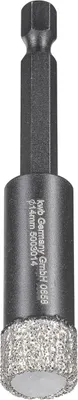 Produktbild von kwb Diamant Fliesen-Loch-Bohrer für Bohrmaschinen, Lochsäge mit E 6.3-Aufnahme, Diamont-Bohrkrone Durchmesser 14 mm