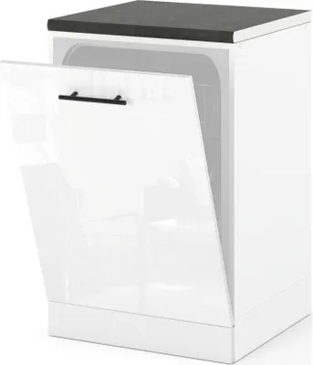 Zdjęcie produktu dla Front Do Zabudowy Zmywarki 60Cm Szafka Kuchenna Spremium Biały Połysk
