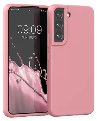 Produktbild von kwmobile Handyhülle für Samsung Galaxy S22 Hülle - Case Silikon - Kabelloses Laden - Schutzhülle Cover in Hellrosa