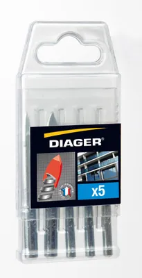 Image de Coffret forets verre 5 pièces - DIAGER - 408C