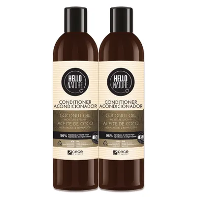 Produktbild von Haar Conditioner Haarspülung Haarpflege Haarkur Kokosöl Naturkosmetik Bio Vegan, 2x 300ml