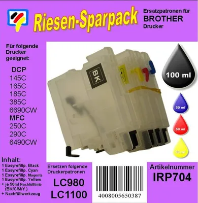 Produktbild von CISS Dr.Inkjet Komplettset für LC-980 - ALLES DRIN -
