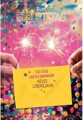Obrázok produktu pre Narodeninová karta pre peňažný darček - Všetko najlepšie k narodeninám