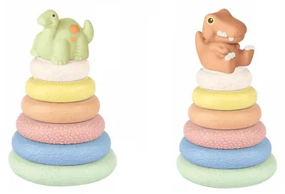 Produktbild von Ziro Weiche Fädelringe – Dino