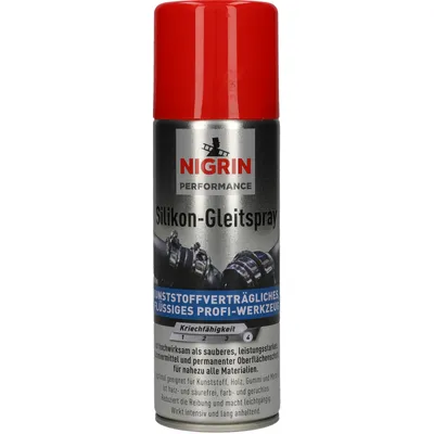 Produktbild von NIGRIN Performance Silikon-Gleitspray für Kunststoffe, Holz, Gummi, Metall 200ml