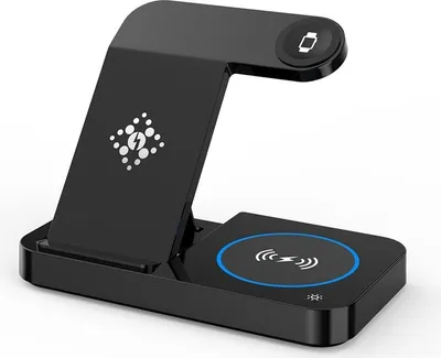 Produktbild von INF Faltbares 4-in-1-Wireless-Ladegerät für Telefon, Airpods, Apple Watch Schwarz