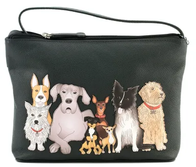 Produktbild von Leder Crossbody/Messenger Bag mit Applikationsdetail