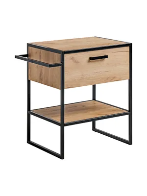 Zdjęcie produktu dla Szafka Łazienkowa Loft 70 Cm Pod Umywalkę Dąb Złoty 1 Szuflada