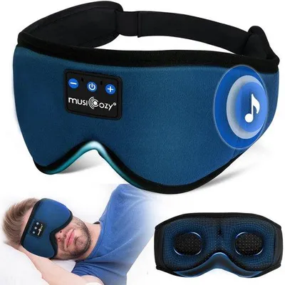 Produktbild von draadloos Bluetooth slaapmasker, 3D slaaphoofdtelefoon oogmasker, kerstgeschenk