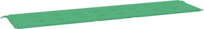 Image de Coussin de banc de jardin vert 200x50x3 cm tissu oxford