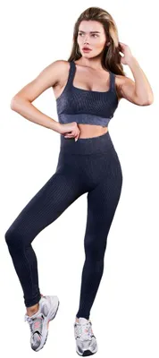 Produktbild von Full:Blown Nahtloses Sport Leggings und Top Set für Frauen - Hochwertige Kleidun