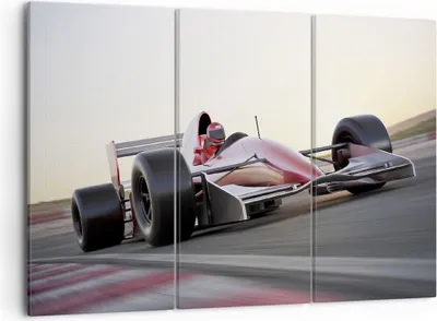 Produktbild von Bild auf Leinwand - Leinwandbild - Formel 1 Rennen Strecke Geschwindigkeit - 105x70cm - Wand Bild - Wanddeko - Leinwanddruck - Bilder - Kunstdruck - Leinwand bilder - Wandkunst - CE105x70-2423