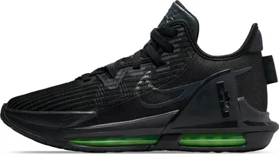 Produktbild von Nike Air Max LeBron James Witness VI Indoor Basketballschuhe Hallenschuhe Sneaker schwarz/grün CZ4052-004, Schuhgröße:44 EU