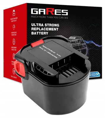 Obrázek produktu pro Gares Sada článků pro repasi akumulátoru AEG B1214G B1215R AEG B1220R BS 12 G M1230R | 12 V 2 Ah Inny | Výměnný balíček pro nářadí | Vysoký výkon Gares®