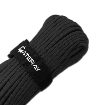 Produktbild von GATERAY® 30m Paracord 550 4mm Nylonschnur - Schwarz 30 Meter Nylon-Seil