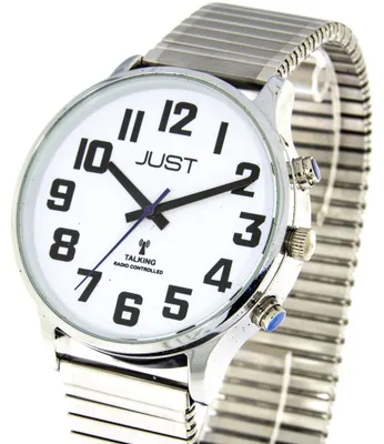 Produktbild von Just Funkuhr Sprechende Uhr Zugband
