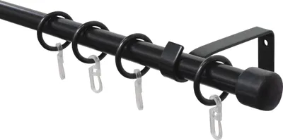 Produktbild von GARDINIA Gardinenstangen-Set Cap, 1-Lauf, Komplettstilgarnitur inkl. Befestigung