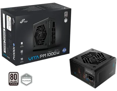 Produktbild von VITA PM 1000W (schwarz, 1x 12-Pin High Power GPU, 4x PCIe, 1000 Watt)