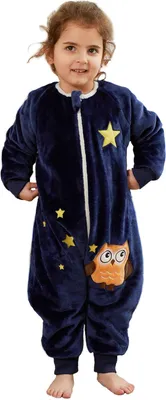 Produktbild von Babyschlafsack mit Füßen 130 cm, 2.0 tog, atmungsaktives Material, Eulen Motiv, zum Schlafen