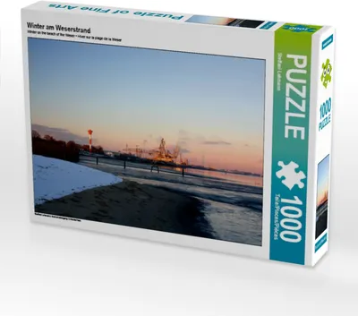 Produktbild von Calvendo Winter am Weserstrand 1000 Teile Puzzle quer 640x480mm, Lehmann Steffani; 7308137
