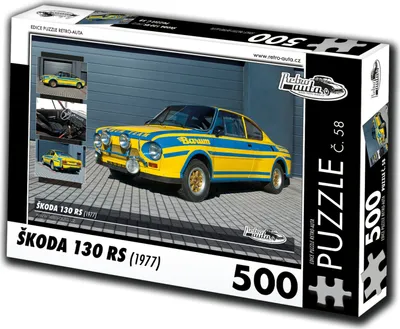 Obrázek produktu pro Puzzle č. 58 - ŠKODA 130 RS (1977) 500 dílků